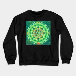 Taurus horoscope free-hand mandala - Renate van Nijen Crewneck Sweatshirt